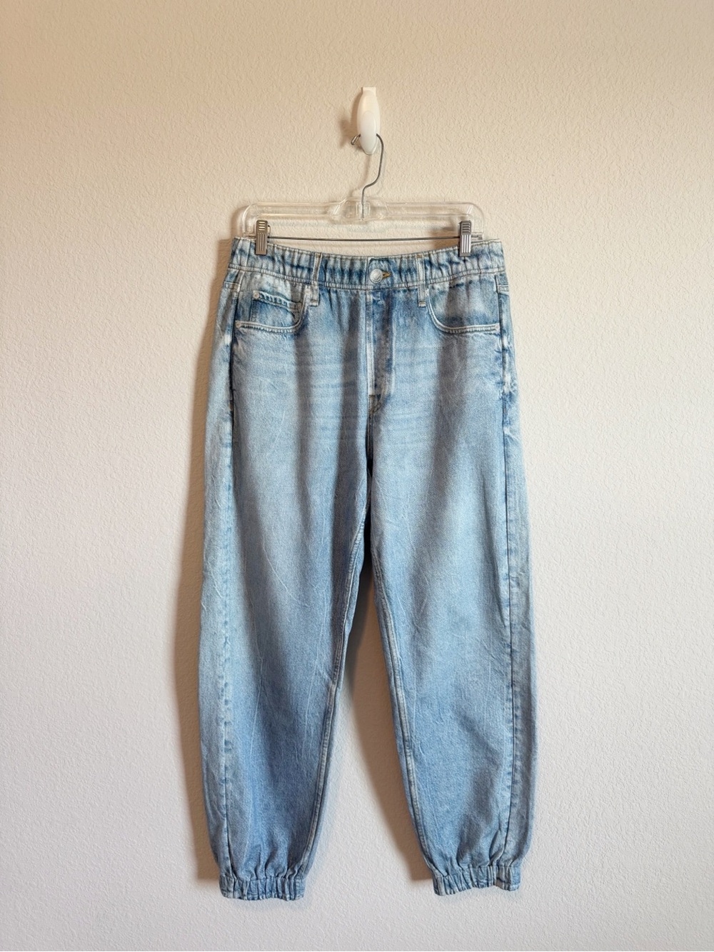 Rag & Bone Kacy Miramar Light Wash Sweatpants Jogger Jeans Size Large